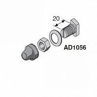 Комплект соединительный под кабельный наконечник м8, L=20 (12шт) |  код. AD1056 |  ABB